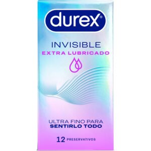 POTENTE - DUREX - PRESERVATIVOS INVISÍVEIS EXTRA LUBRIFICADOS 12 UNIDADES