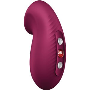 POTENTE - FUN FACTORY - VIBRADOR DESIRE AIR PULSE VERMELHO VINHO