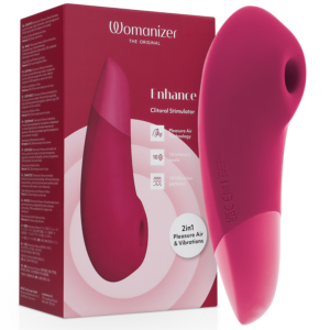 POTENTE - WOMANIZER - Estimulador Clitoriano Enhance Rosa Vibrante
