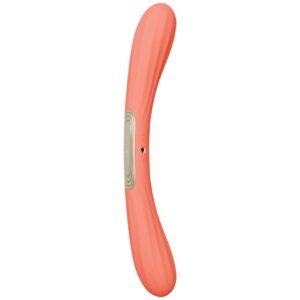 POTENTE - LELO - BOOMERANG VIBRADOR DE PONTA DUPLA VERMELHO CORAL