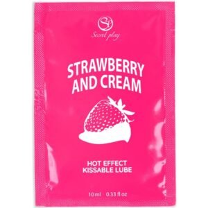 POTENTE - SECRETPLAY - LUBRIFICANTE DOSE ÚNICA MORANGOS E CREME 10 ML