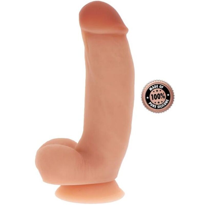 POTENTE - GET REAL - DILDO DE SILICONE 18 CM W BOLAS PELE