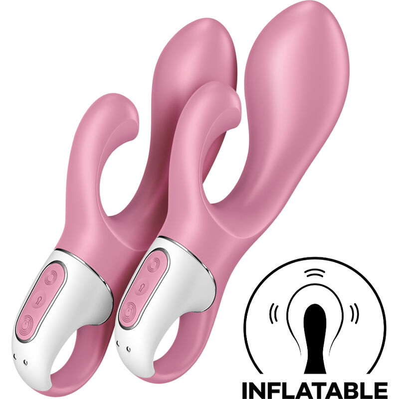 POTENTE - SATISFYER - BOMBA DE AR BUNNY 2 ROSA