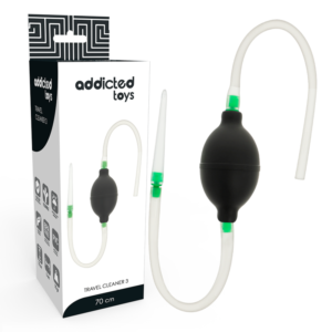 POTENTE - ADDICTED TOYS - CONJUNTO DE ENEMA PRETO