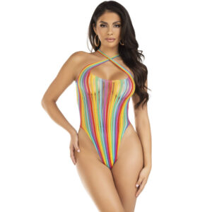 POTENTE - LEG AVENUE - BODYSUIT CROSS MULTICOLOR
