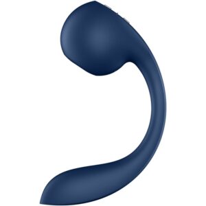 POTENTE - SATISFYER - PRO+ WAVE 4 ESTIMULADOR DE PONTO G E AIR PULSE APLICATIVO GRATUITO AZUL ESCURO