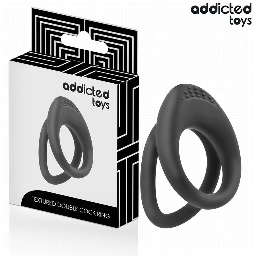 POTENTE - ADDICTED TOYS - ANEL DE PÊNIS COM DUPLA TEXTURA
