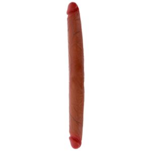 POTENTE - GET REAL - DILDO DE SILICONE DE DUAS PONTAS CARAMELO 40 CM