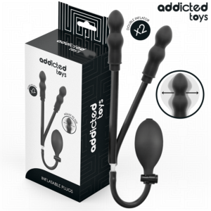 POTENTE - ADDICTED TOYS - PLUG ANAL DUPLO INFLÁVEL MODELO 1