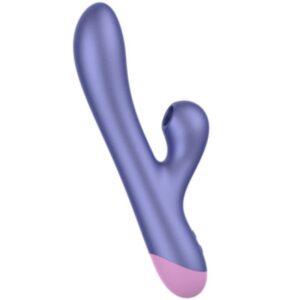 POTENTE - ROMP - PULSE RABBIT VIBRADOR DUPLO PARA PONTO G AZUL ELÉTRICO