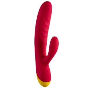 POTENTE - ROMP - JAZZ VIBRADOR COELHO RECARREGÁVEL VERMELHO