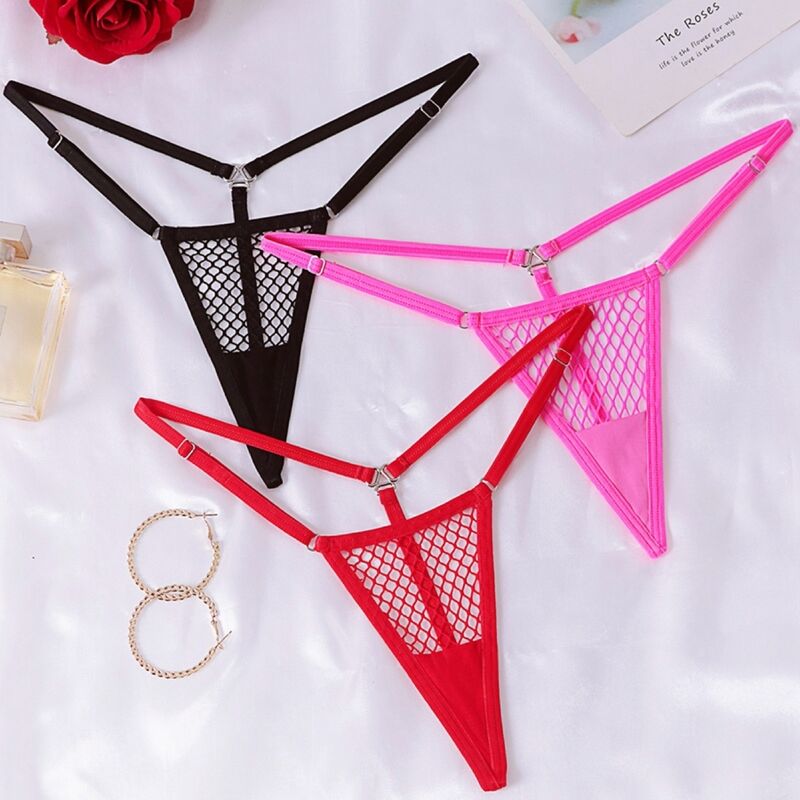 CHILIROSE - CR 4856 MICRO TANGA MALHA PRETA L/XL - Image 3