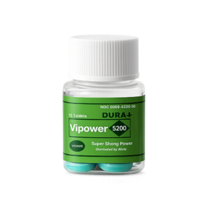 Embalagem oficial do suplemento natural Vipower Dura+