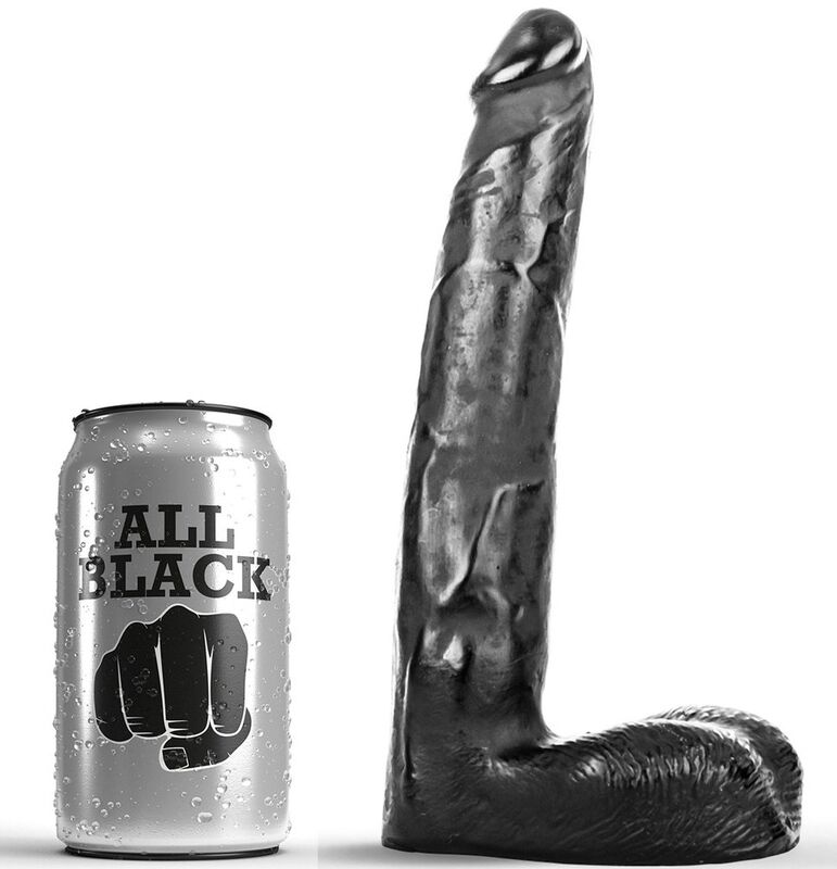 POTENTE - ALL BLACK - DILDO REALÍSTICO 21 CM