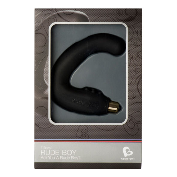 ROCKS-OFF - RUDE-BOY MASCULINO G-SPOT MASSAGER 7 V PRETO - Image 2