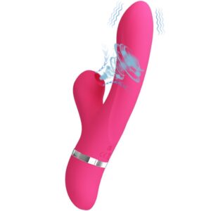 POTENTE - PRETTY LOVE - VIBRADOR E SUCÇÃO WILLOW RABBIT