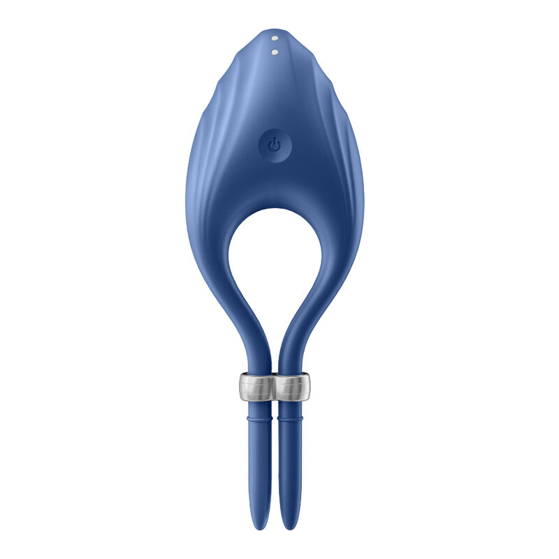 SATISFYER - VIBRADOR DE ANEL DUELISMO AZUL - Image 2