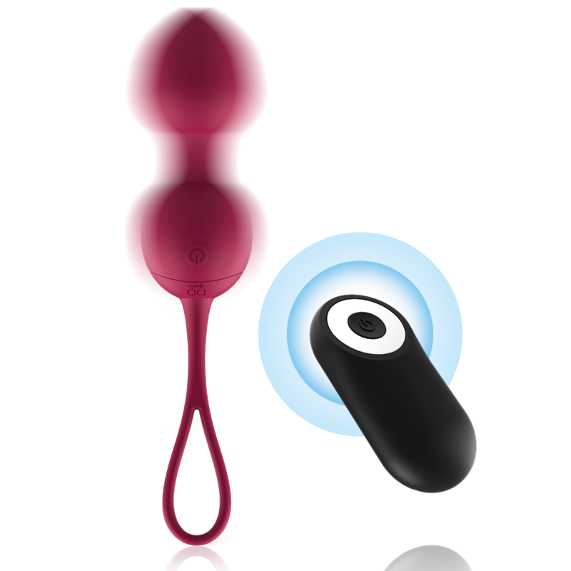 CICI BEAUTY - CONTROLE REMOTO PREMIUM SILICONE 3 VIBRANTES KEGEL BEADS - Image 2