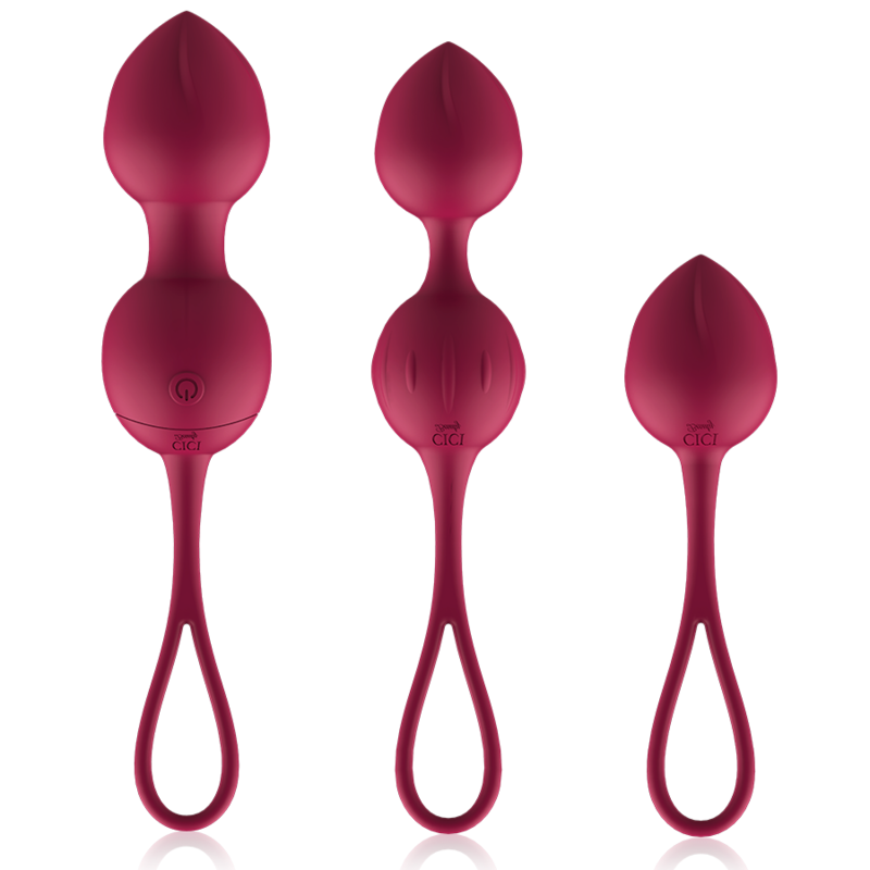 CICI BEAUTY - CONTROLE REMOTO PREMIUM SILICONE 3 VIBRANTES KEGEL BEADS - Image 3
