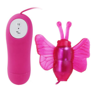 POTENTE - BAILE - VIBRADOR ESTIMULADOR DE BORBOLETA SECRETO PRETTY LOVE 12V
