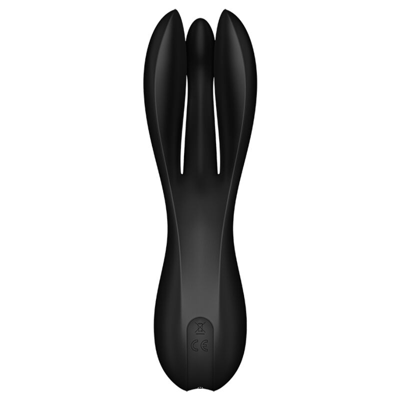 POTENTE - SATISFYER - VIBRADOR THREESOME 2 PRETO