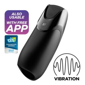 POTENTE - SATISFYER - MEN VIBRATION+ PRETO