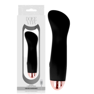 POTENTE - DOLCE VITA - VIBRADOR RECARREGÁVEL ONE BLACK 10 SPEED