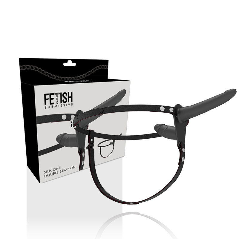 FETISH SUBMISSIVE HARNESS - DUPLA PENETRAO PRETO - Image 2
