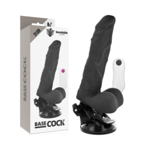 POTENTE - BASECOCK - VIBRADOR ARTICULVEL CONTROLE REMOTO PRETO 21 CM -O- 5 CM