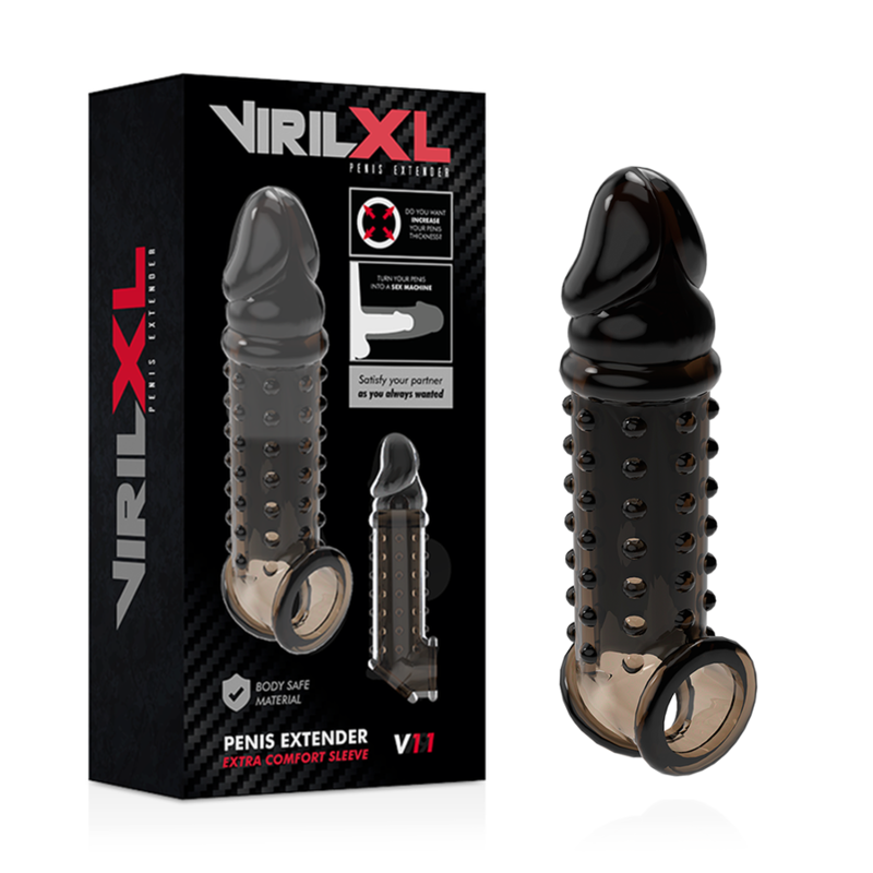 VIRILXL - EXTENSÃO E BAINHA DO PÉNIS V11 PRETA - Image 2