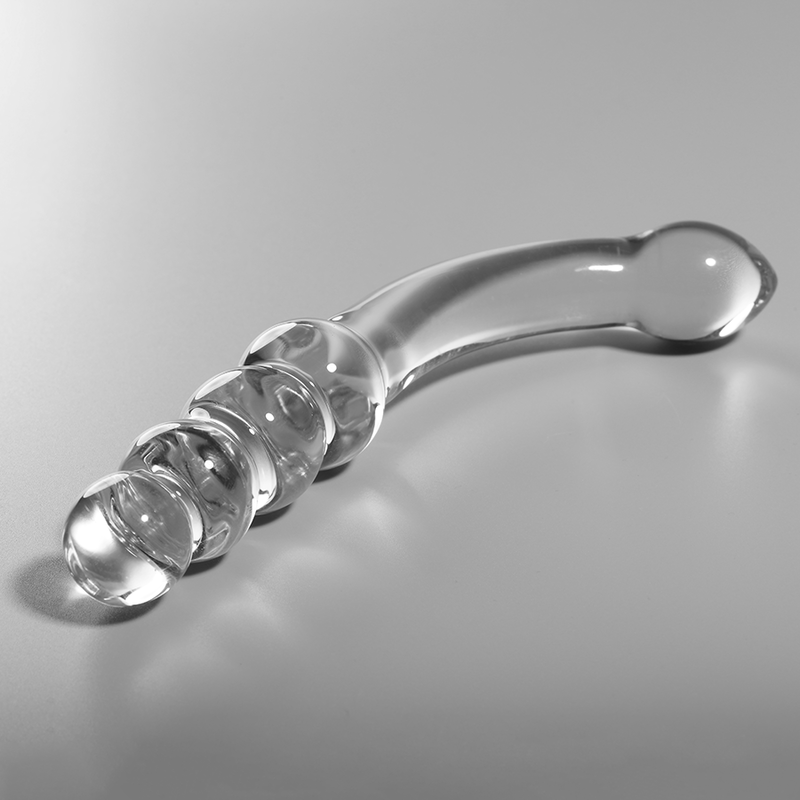 NEBULA SERIES BY IBIZA - MODELO 14 DILDO VIDRO BOROSILICADO TRANSPARENTE 18.5 CM -O- 3 CM - Image 2