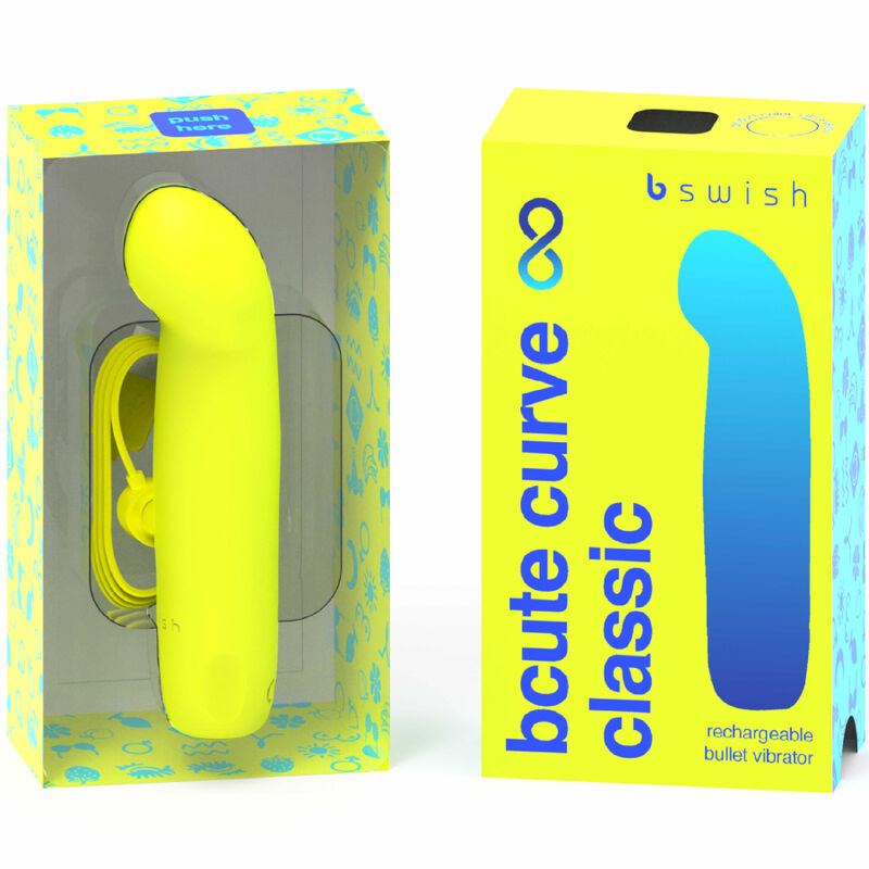 B SWISH - BCUTE CURVE INFINITE CLASSIC RECARREGVEL VIBRADOR DE SILICONE AMARELO - Image 2