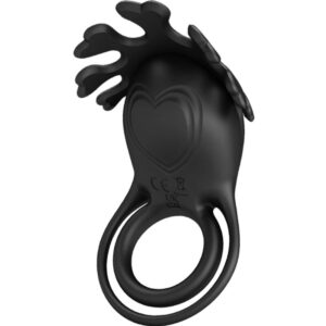 POTENTE - PRETTY LOVE - ANEL VIBRADOR RUBEN 7 VIBRAÕES SILICONE PRETO