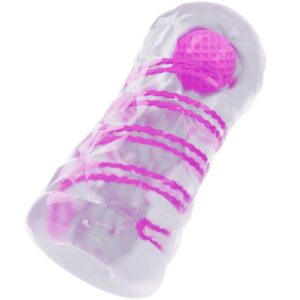 POTENTE - PRETTY LOVE - MASTURBADOR MASCULINO FANTASY COM ESPIRAL INTERNA E BOLAS TRANSPARENTES
