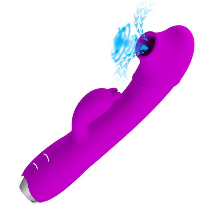PRETTY LOVE - REGINA VIBRADOR RECARREGÁVEL - GEL DE SUCÇÃO ROXO - Image 2