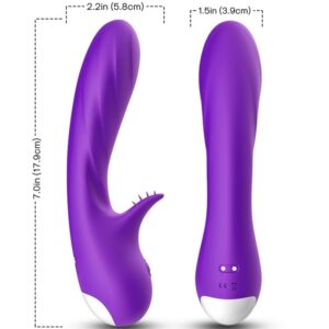 POTENTE - ARMONY - VIBRADOR ROMANCE COM ESTIMULADOR ROXO