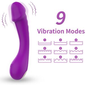 POTENTE - ARMONY - DILDO VIBRADOR G-SPOT SILICONE ROXO