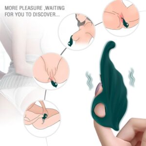 POTENTE - ARMONY - ESTIMULADOR DE DEDO E VIBRADOR VERDE