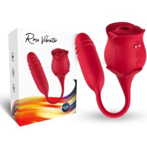 POTENTE - ARMONY - ROSEKNIGTH SUCKER DE CLITÓRIS E VIBRADOR VERMELHO
