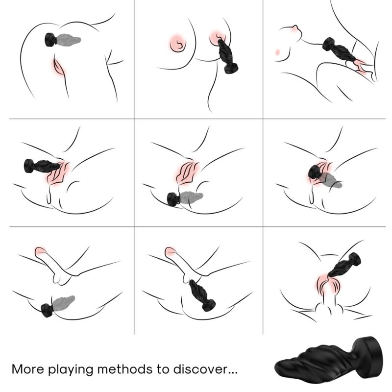 ARMONY - VIBRADOR E PLUG ANAL CONTROLE REMOTO PRETO - Image 2