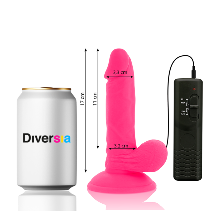DIVERSIA FLEXÍVEL VIBRAÇÃO VIBRAÇÃO 17 CM - ROSA - Image 4
