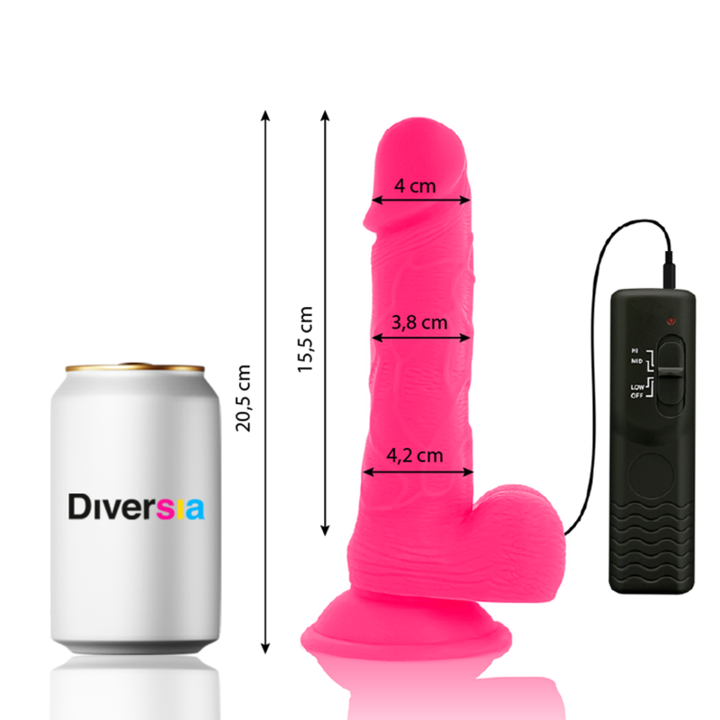 DIVERSIA VIBRAÇÃO FLEXÍVEL DIVERSIA 20,5 CM - ROSA - Image 4