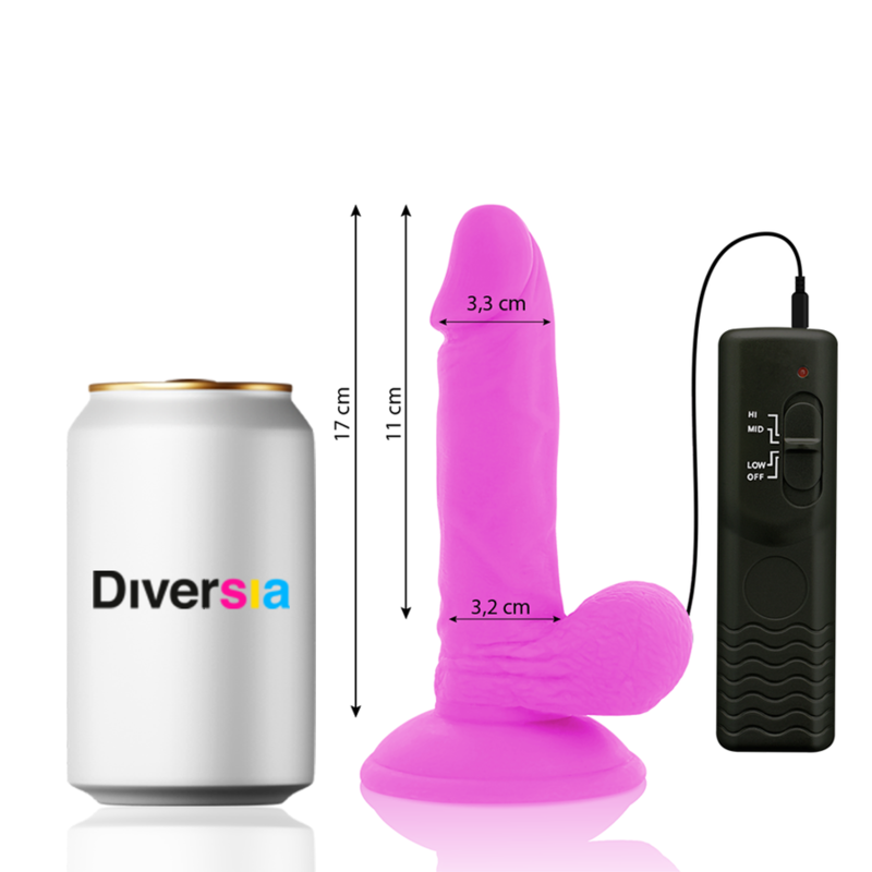 DIVERSIA FLEXÍVEL VIBRATÓRIO 17 CM - ROXO - Image 4