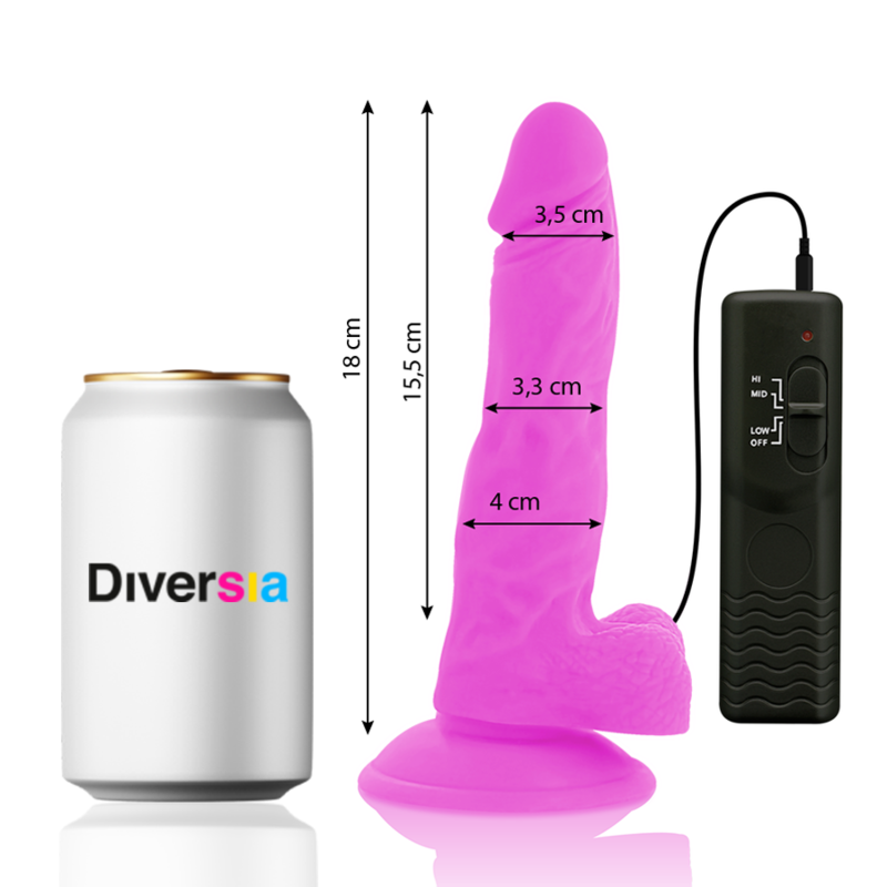 DIVERSIA FLEXÍVEL VIBRATÓRIO 18 CM - ROXO - Image 4