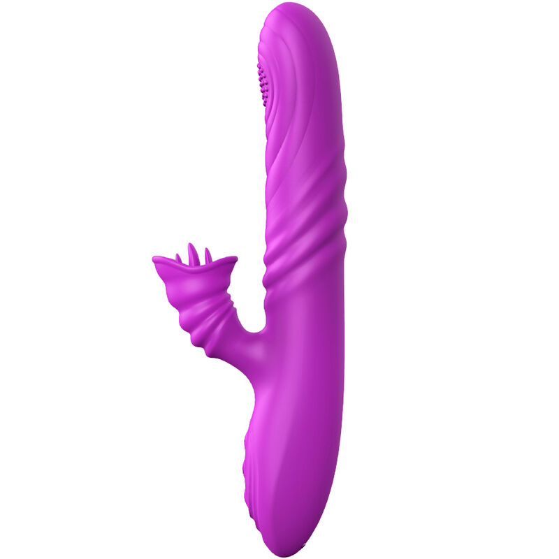 ARMONY - VIBRADOR MULTIFUNO ANGELIA COM LÍNGUA ESTIMULANTE EFEITO CALOR VIOLETA - Image 3