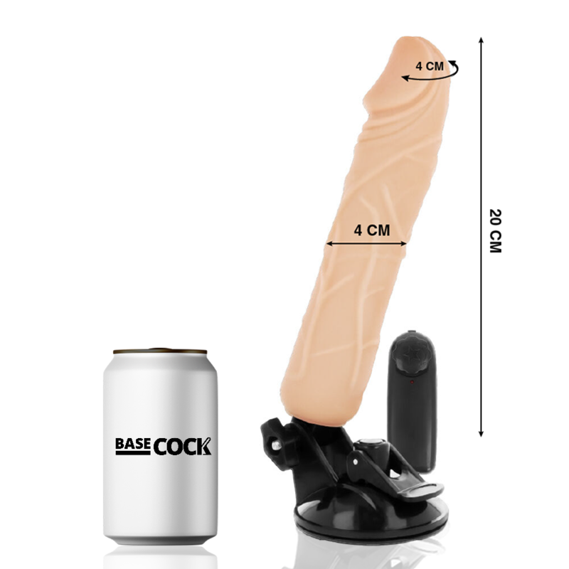 BASECOCK - VIBRADOR DE CONTROLE REMOTO NATURAL REALISTA 20 CM - Image 3