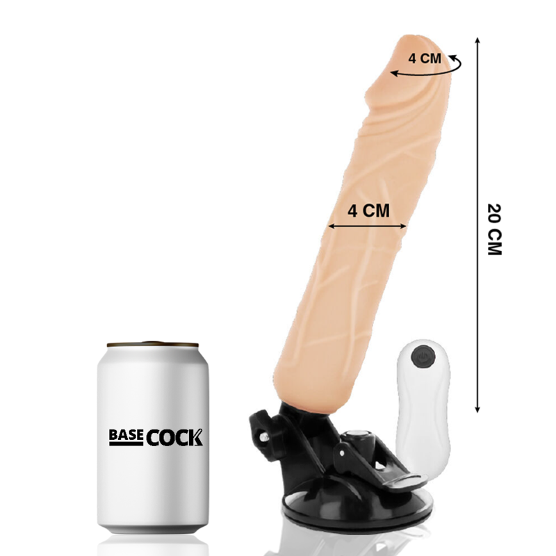 BASECOCK - VIBRADOR DE CONTROLE REMOTO NATURAL REALISTA 20 CM - Image 2