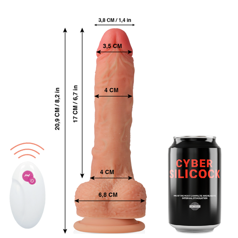 CYBER SILICOCK - CONTROLE REMOTO REALÍSTICO MR RICK 20.9 CM -O- 4 CM - Image 3