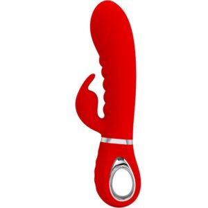 POTENTE - PRETTY LOVE - VIBRADOR PRESCOTT MULTIFUNO G-SPOT VERMELHO