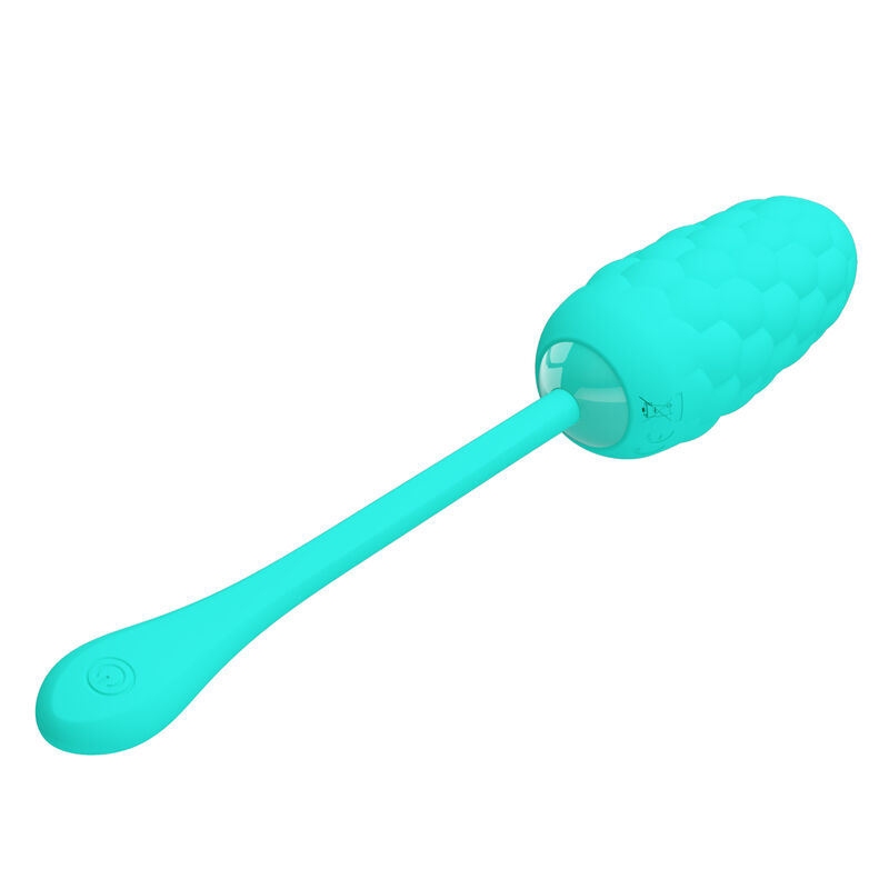 PRETTY LOVE - OVO VIBRANTE COM TEXTURA MARINHA RECARREGVEL AQUA GREEN - Image 3